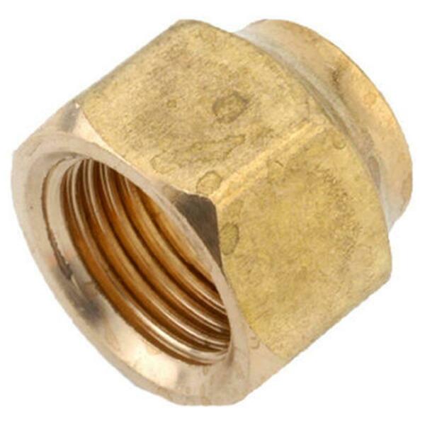 Anderson Metals 54018-12 .75 in. Short Forged Brass Refrigerator Flare Nut 106685